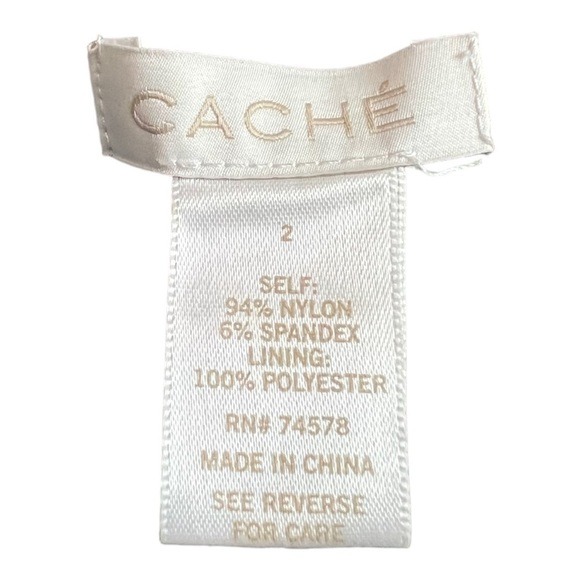 Cache Silver Pewter Gray Sequin Lace Layered Mini Sheath Occasion Dress Size 2 - Picture 7 of 16